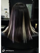 バカラ ヘアー 北花田(BAKARA HAIR)&nbsp;エクステメッシュ☆ホワイト＆パープル