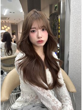 ボタン ハカタ(VOTAN hakata) グレージュ//ロングレイヤー//前髪カット