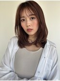 シースルーバングミディアムレイヤーカットp2上尾20代30代40代