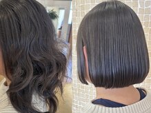 ショコラ(chocolat)の雰囲気（ビフォーアフター★髪質改善/美髪矯正ストレート/似合わせカット）