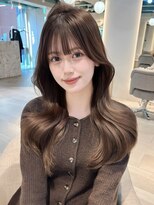 マインバイアフロートギンザ(MYNE by AFLOAT GINZA)&nbsp;レイヤーカット/顔周りカット/チョコブラウン/韓国ヘア