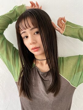 エト(eto) オシャレオン眉ぱっつんロング