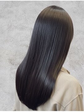 ファム 札幌大通(fam) 春◎メテオカラーで艶髪ストレート韓国風ロング