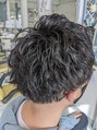 ベストヘアー 上本郷店 ツーブロで抑えてランダムパーマ!セットしやすいです!