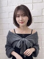 リティアンドビューティースタジオモッズシブヤ(LITTY&beauty studio M.O.D shibuya) ボブ/ グレージュ/韓国風