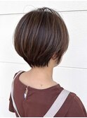 大人ショート　丸みショート　帯山美容室　長嶺美容室