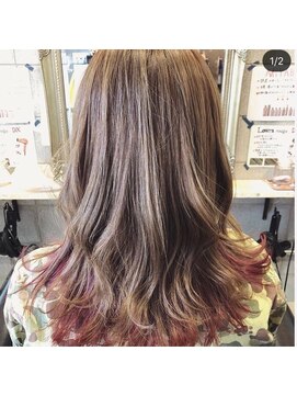 エイチヘア(h hair) 【h hair 四条大宮】ピンクインナーカラー