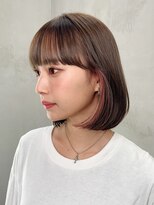 アイティー バイ アルバム 浦和店(IT by ALBUM) インナーピンク_外ハネボブセクションカラー_ba310871