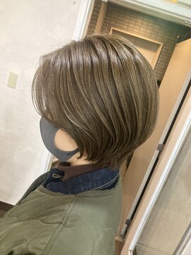 オロ(ORO) 【ORO】オリーブベージュ×ショート 浅見