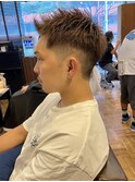 【IRIE HAIR赤坂】ワイルドアップバング×刈り上げ×ハイトーン