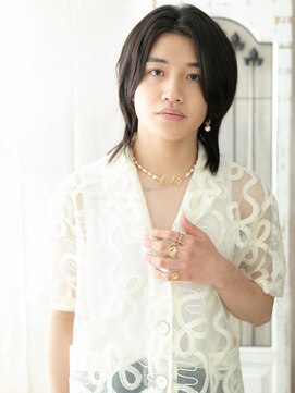 モッズヘアメン 札幌月寒店(mod's hair men) ≪mod's men≫アッシュブラックでアンニュイミディウルフa