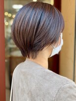 大人かわいい20代30代ナチュラルショートボブ