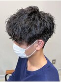 ツイストスパイラルパーマ/ツイストパーマ/波打ち/マッシュ/練馬