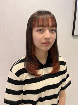 マイ ヘア デザイン 岡崎(MY hair design) 斜めバング/グレージュカラー/シルキーベージュ/岡崎