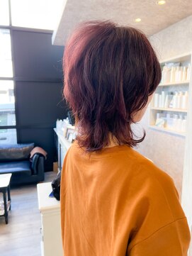 キャアリー(Caary) 福山市美容院　人気　小顔補正立体カットCaaryピンク/コーラル