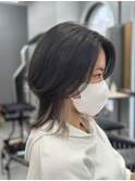 20代30代大人可愛い小顔韓国風ショート丸みボブウルフカット
