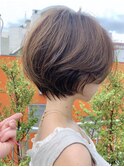 大人かわいいワンカール シアーカラーショート 似合わせカット