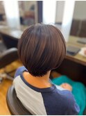 艶髪きれいな秋カラー×髪質改善Tr ハンサムショート