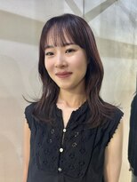 メイカ(MEIKA)&nbsp;”重ためレイヤー×ピンクブラウン”　なかもと はな