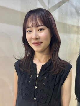 メイカ(MEIKA) ”重ためレイヤー×ピンクブラウン”　なかもと はな
