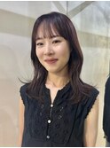 ”重ためレイヤー×ピンクブラウン” なかもと はな