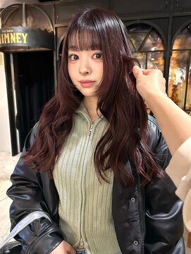 ノラ ヘアーサロン(NORA HAIR SALON) 【大久保】ブリーチなしボルドーカラー顔まわりカット