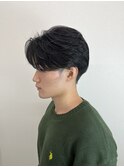 センターパート ニュアンスパーマ カルマパーマ