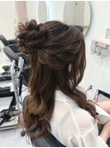 ハーフお団子/心斎橋ヘアセット