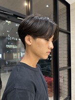 カルム(kalm)&nbsp;メンズセンターパートウルフセンターパートニュアンスパーマ襟足