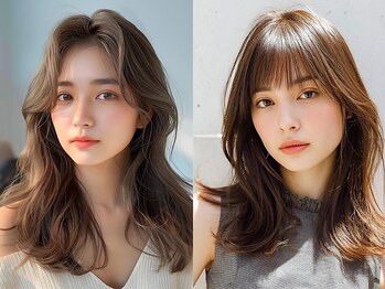 エッジ ヘア メイク(edge hair +make)の写真/第一印象UP★顔回りは特に拘ってデザイン！トレンドのレイヤーカットや小顔見せカットも◎［南流山］