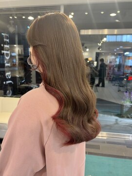 ヘアーアンドカラー ルジャルダン 葛西店(le jardin) インナーカラー・程よく見えるインナーピンクが可愛い♪