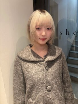 シータ(sheta) 【表参道sheta/riria】ハイトーンボブレイヤー