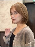 ☆【春日】オリーブグレー/ボブ/ココアベージュ/黒髪/小顔117