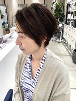 ステア ケース(stair case)&nbsp;大人ショート/ショートボブ/白髪ぼかしハイライト/銀座/武蔵小杉