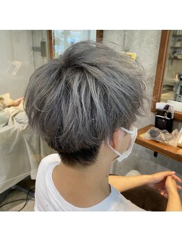 ヌーバイアンドライフ(NU. by and life)の写真/メンズお任せ◎トレンド感あるデザインカラーで周りと差がつく理想の髪色に！