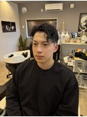2ブロックパーマ風スタイル