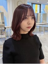 ニューヨークニューヨーク なんば道頓堀店(NYNY)&nbsp;ピンクブラウン×レイヤーボブ