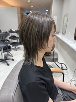 hyon myon/RISEbyREVO 綾瀬店【ヒョンミョン】&nbsp;ハッシュカット/デザインカラー/グレージュ[綾瀬駅/韓国ヘア]