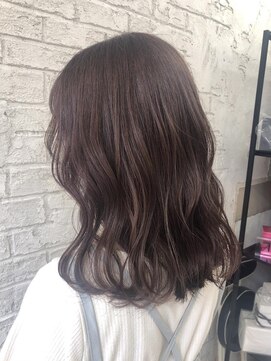 プライズ 池袋店(prize) ラベンダーブラウンゆる巻波ウェーブ無造作7022