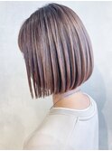 ラベンダーベージュミニボブ_マロンベージュ_ba318372