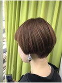 オレンジストレートラインショート