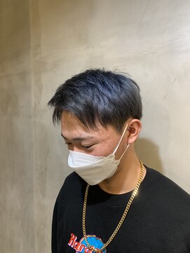 リエコー(RE'ECHO) 黒染めからトリプルカラーでハイトーンに！　メンズカット