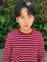 クーエフー(coo et fuu)&nbsp;20代30代マッシュ/韓国俳優ヘア　センターパート　黒髪