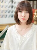 ★ニュアンスカラー大人可愛い美髪前下がりボブ20代30代40代★9