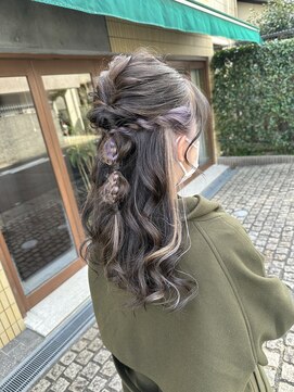 リックヘアー(Ric Hair) イヤリングカラーとヘアーセット