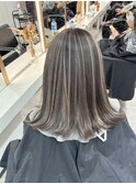 ハイライトブルージュマチルダボブインナーグレージュ