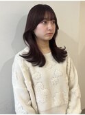 くびれヘア×ブリーチなしピンクブラウン r