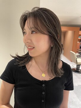 ノラギンザユー(NORA GINZA/U) 外国人風グレージュハイライト細めハイライト