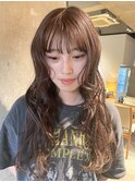 暖色ベージュラベンダーピンクブリーチ