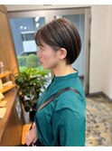 ショートボブスタイル×ベージュカラー【丸山 翔】
